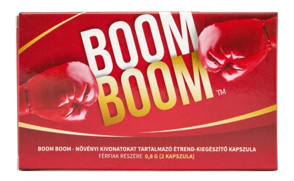A Boom Boom kapszula kőkemény merevedést okoz, segít a stressz és a fáradtság leküzdésén is
