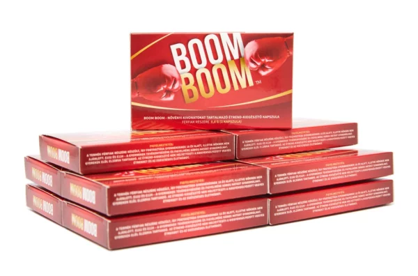 15 doboz Boom Boom mellé 3 doboz ajándék! Rendeld meg a giga csomagot és spórolj azonnal 13.500 Ft-ot!