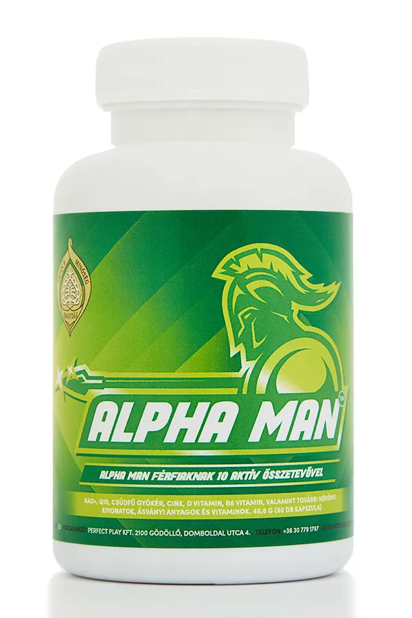 Alpha Man: férfierő növelő, energizáló és immunerősítő készítmény