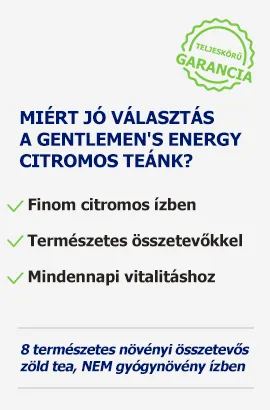 Gentlemen's Energy citromos tea előnyei