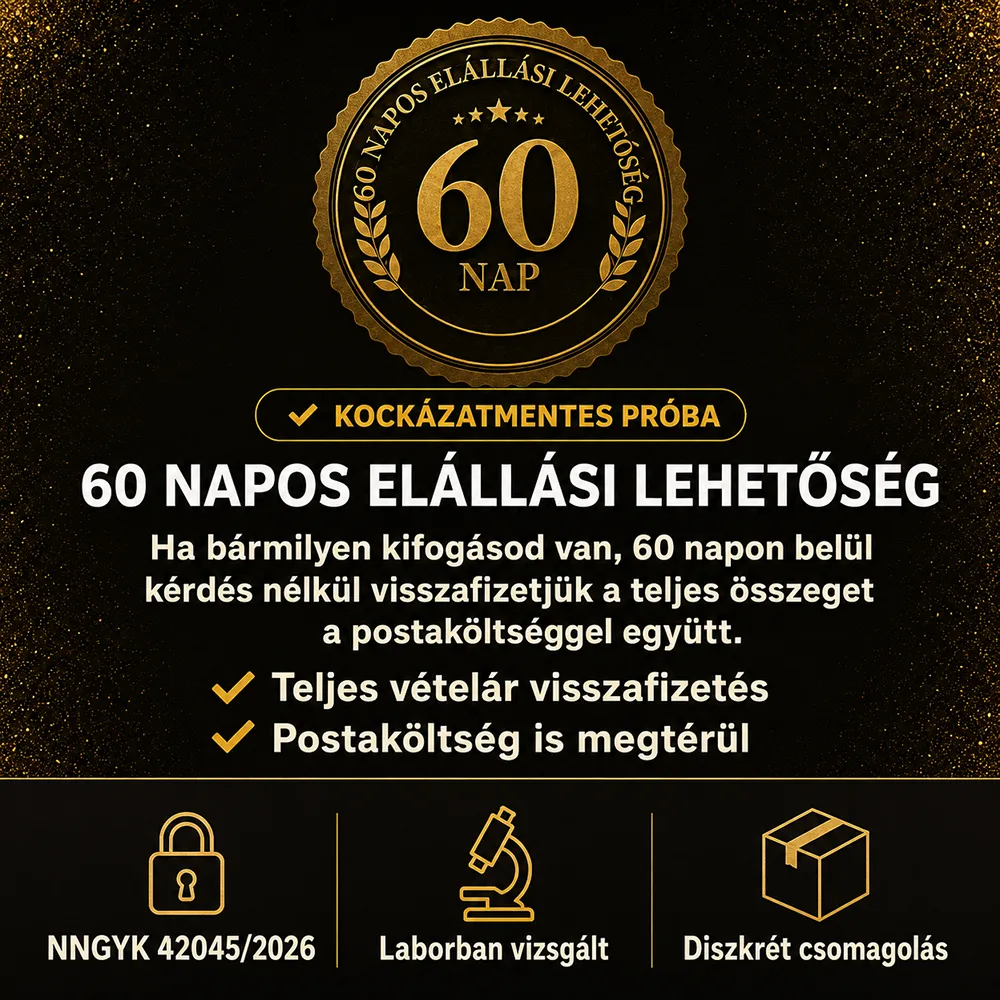 Long Love Saffron 60 napos pénzvisszafizetési garancia és minőségi tanúsítványok
