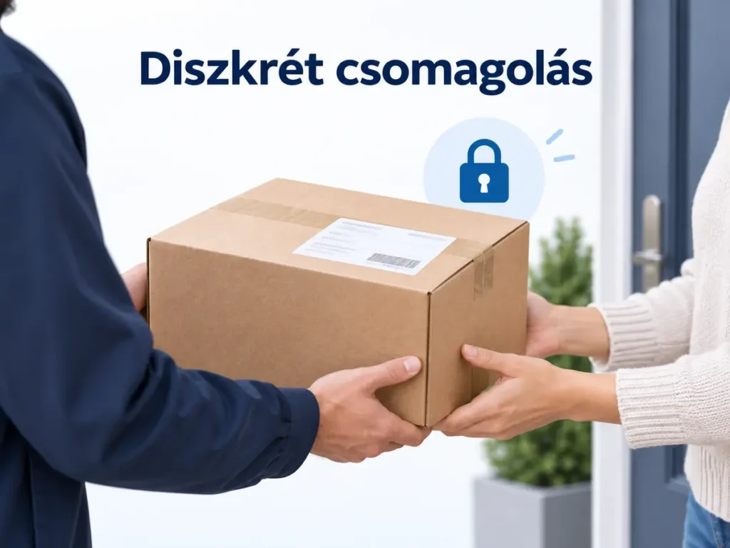 100% diszkrét csomagolás és címézs