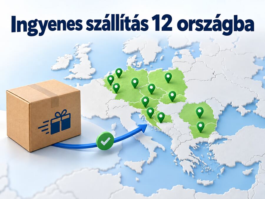 Ingyenes külföldi szállítás 12 EU országba a Perfect Play Kft. által