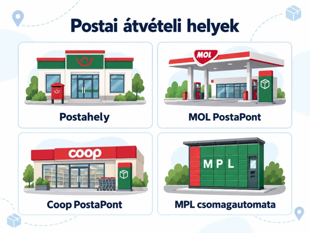 Postapontok szállítási lehetőségei